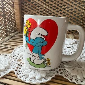 Vintage Smurf Coffee Mug